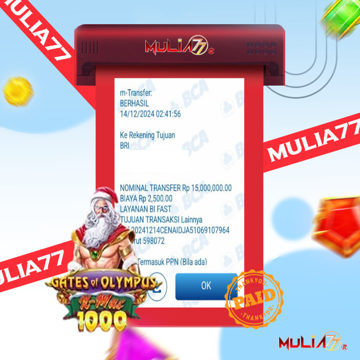 Menang Jackpot Slot Online Gacor MULIA77 Resmi Rp 15.000.000