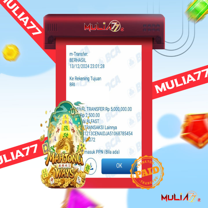 Menang Jackpot Slot Online Gacor MULIA77 Resmi Rp 5.000.000