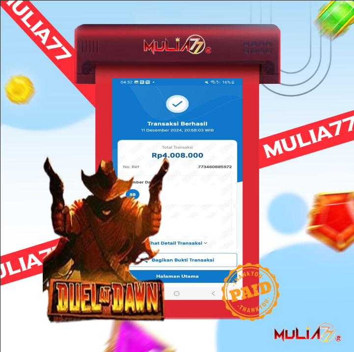 Menang Jackpot Slot Online Gacor MULIA77 Resmi Rp 4.008.000