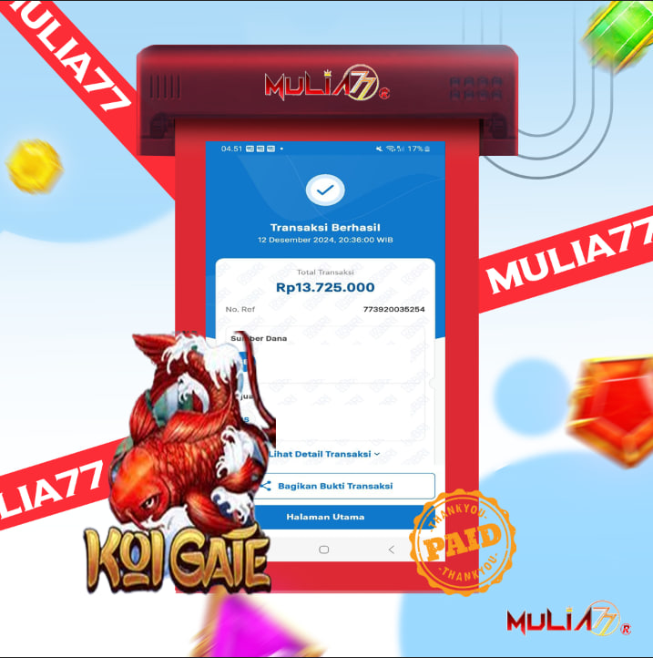 Menang Jackpot Slot Online Gacor MULIA77 Resmi Rp 13.725.000