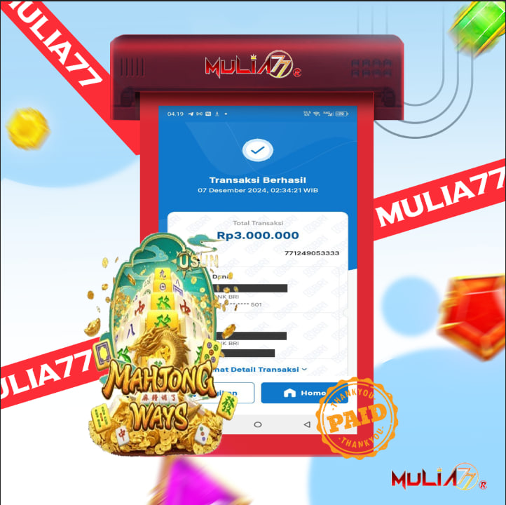 Menang Jackpot Slot Online Gacor MULIA77 Resmi Rp 3.000.000