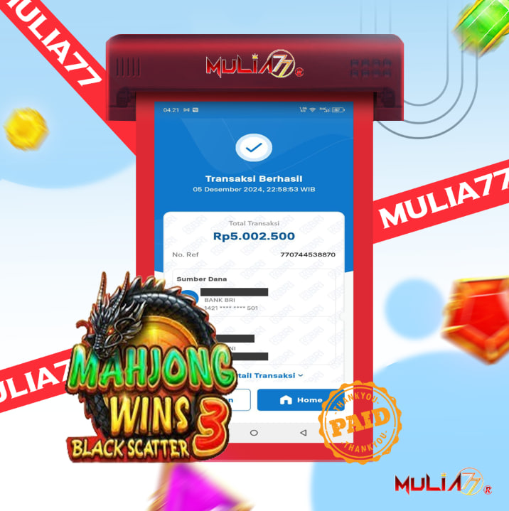 Menang Jackpot Slot Online Gacor MULIA77 Resmi Rp 5.000.000