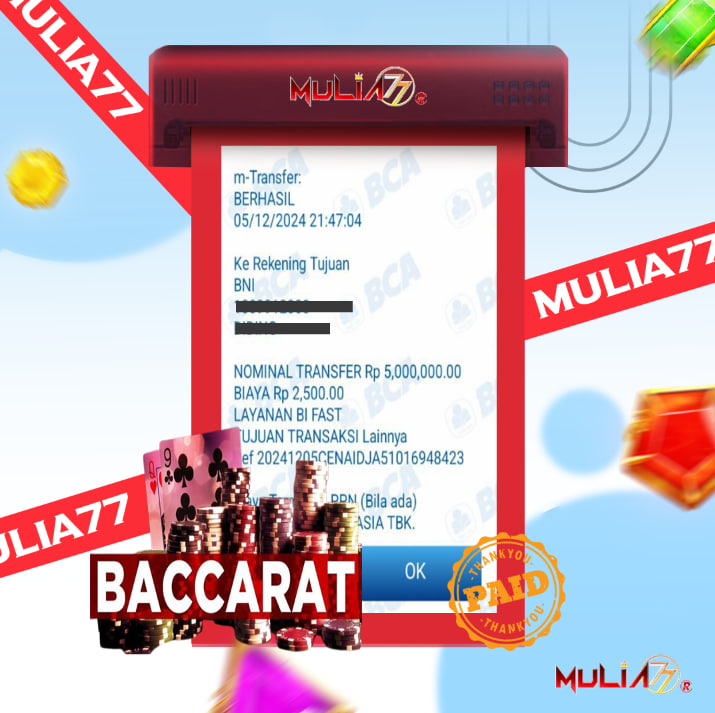 Menang Jackpot Slot Online Gacor MULIA77 Resmi Rp 5.000.000