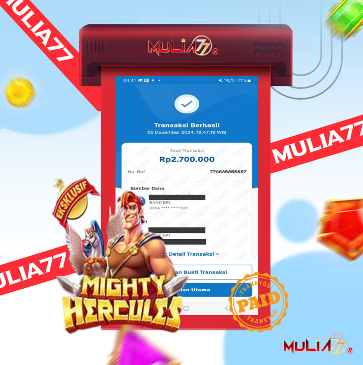 Menang Jackpot Slot Online Gacor MULIA77 Resmi Rp 2.700.000