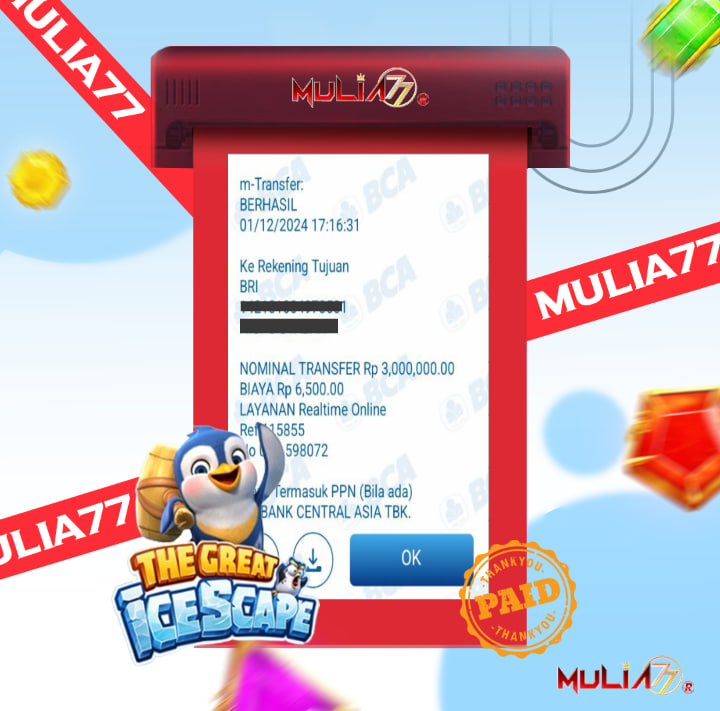 Menang Jackpot Slot Online Gacor MULIA77 Resmi Rp  2.100.000