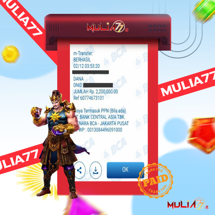 Menang Jackpot Slot Online Gacor MULIA77 Resmi Rp 5.000.000