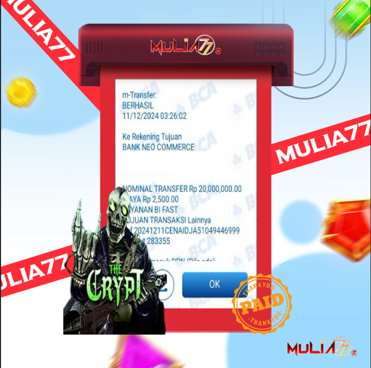 Menang Jackpot Slot Online Gacor MULIA77 Resmi Rp 20.000.000