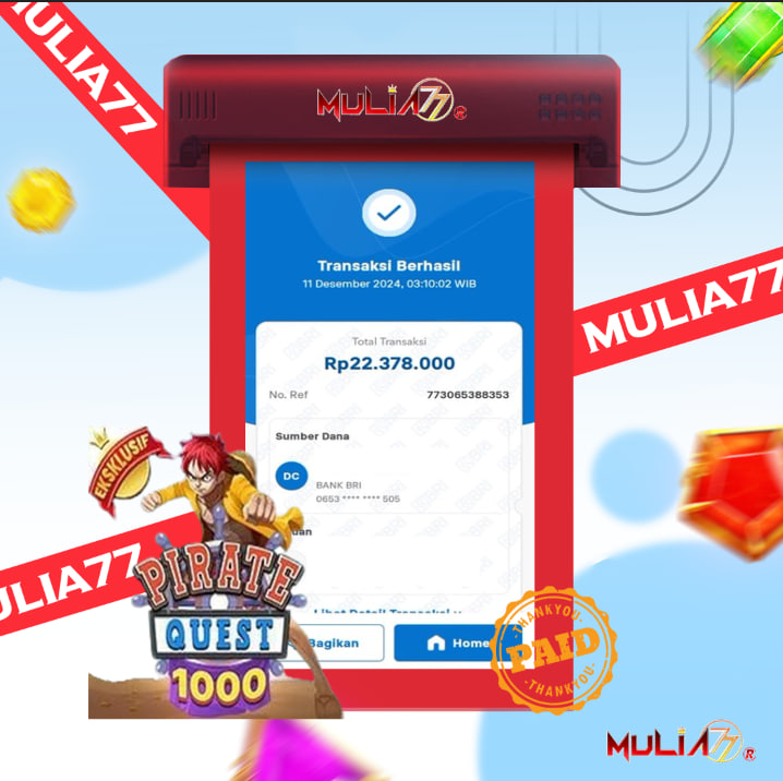 Menang Jackpot Slot Online Gacor MULIA77 Resmi Rp 22.378.000